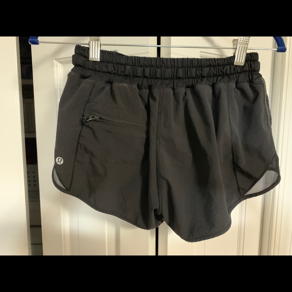 Lululemon running shorts, black, size 4